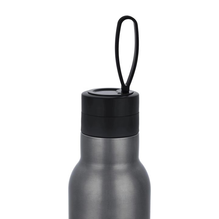 insulated drinks bottle for tea or coffee in grey