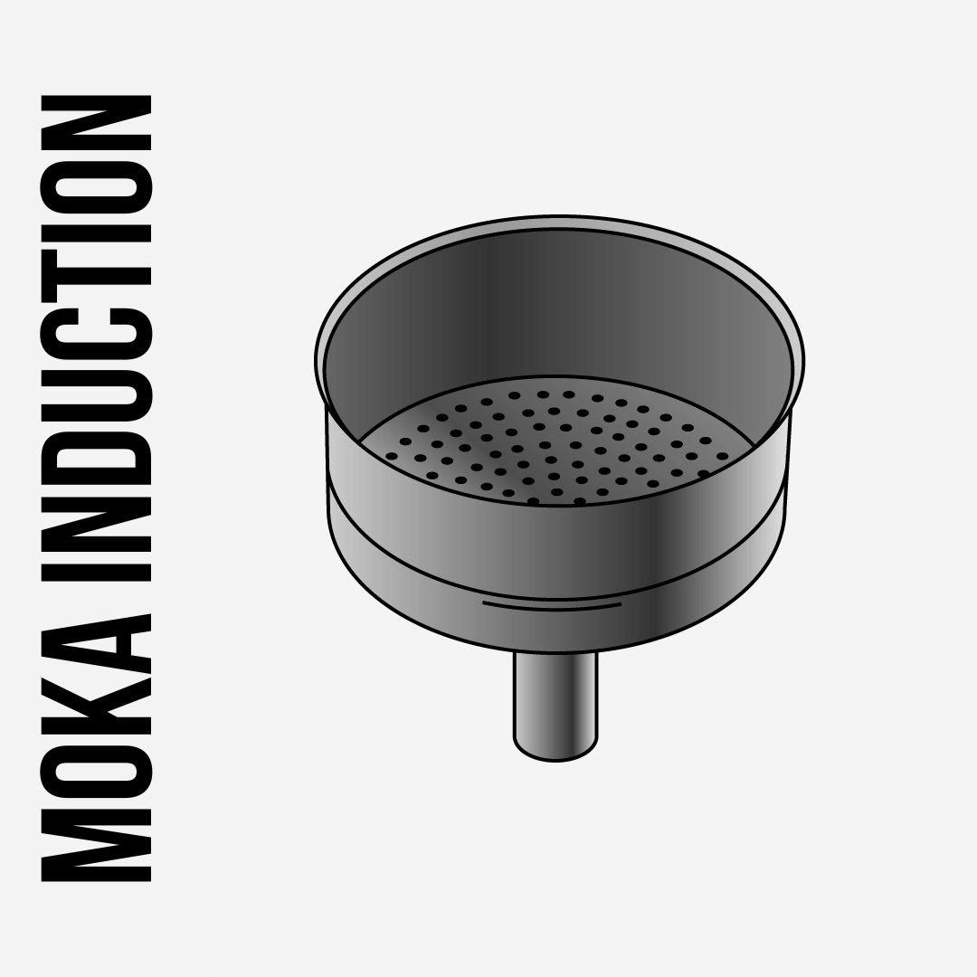 Bialetti moka induction filter funnel