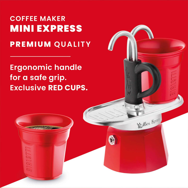 safe silicone handle to make it easy to drink stovetop coffee at home