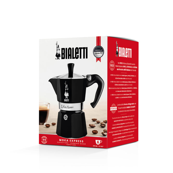bialetti moka express black packaging