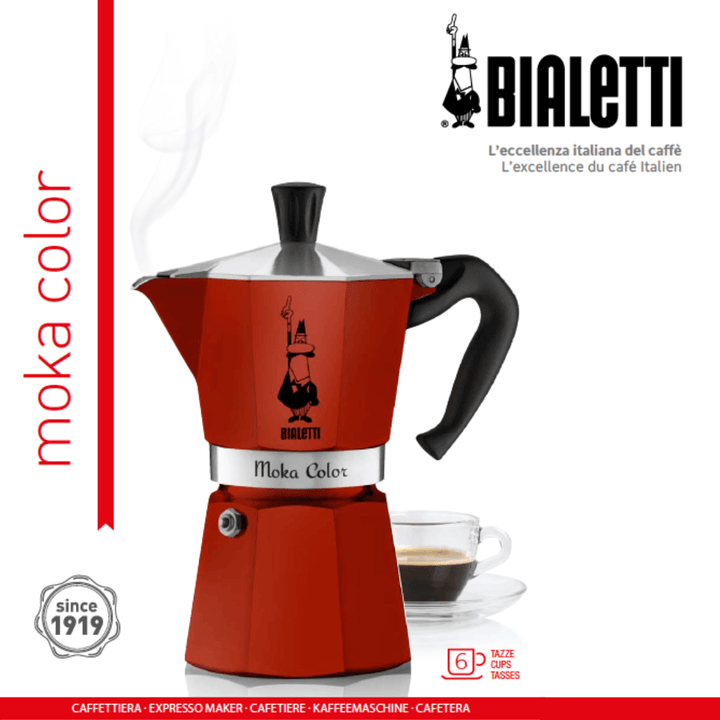 bialetti red coffee maker