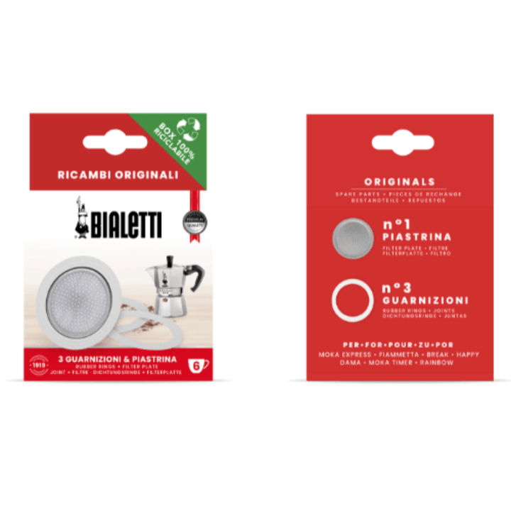 Gasket & Filter - Bialetti Moka/Dama