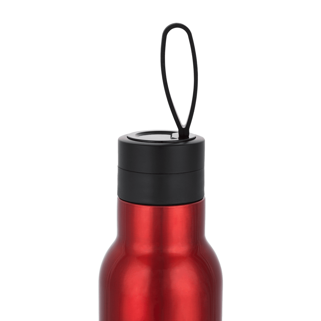 safe and secure no leak lid on bialetti drinks bottle red