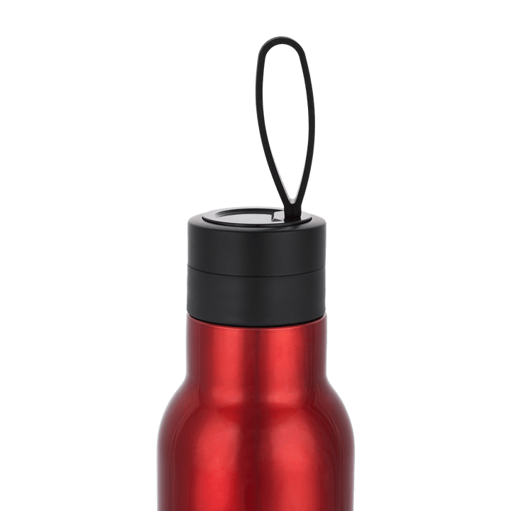 safe and secure no leak lid on bialetti drinks bottle red