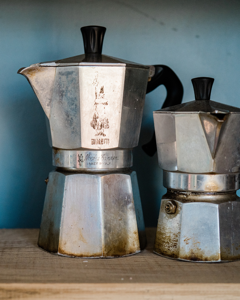 Silver Stovetop Coffee Makers