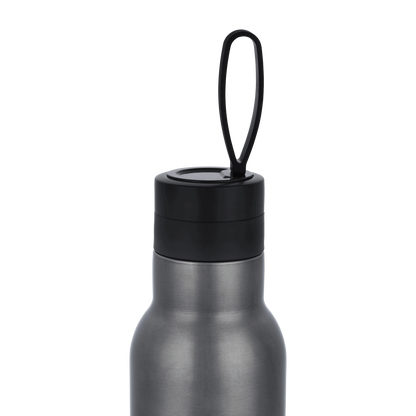 insulated drinks bottle for tea or coffee in grey