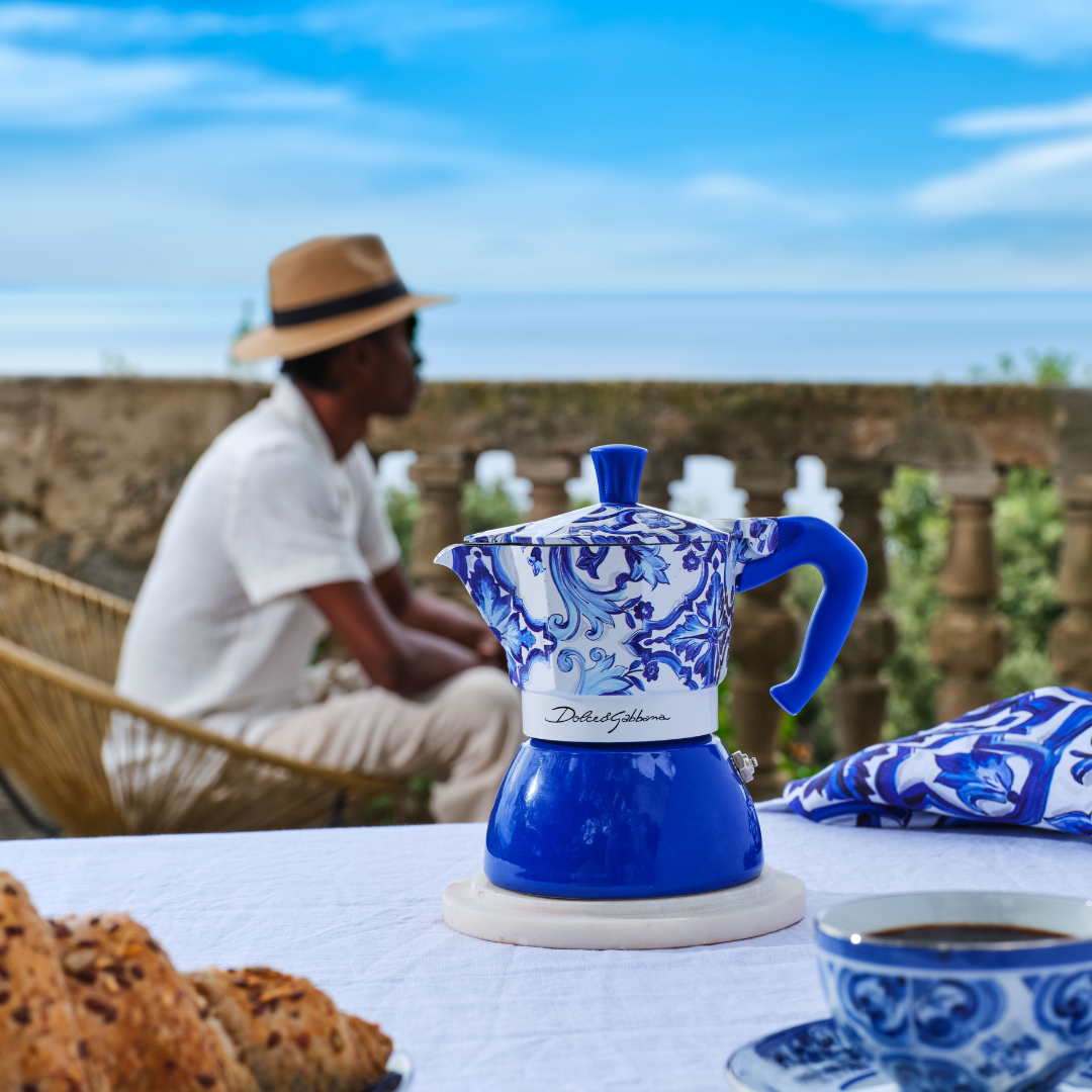 Limited edition BIALETTI DOLCE&GABBANA collaboration Blue