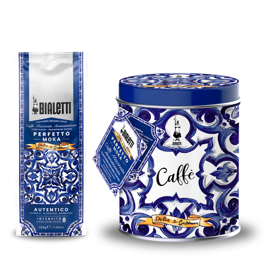 Bialetti X Dolce&Gabbana Blu Mediterraneo Coffee (Moka Ground) - 250g Tin