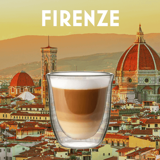 Firenze Double Walled Flat White Glasses (200ml - Set of 2)