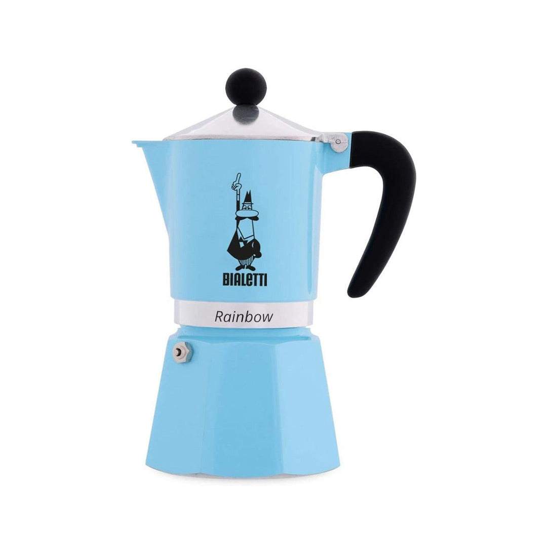 Blue coffee maker stovetop