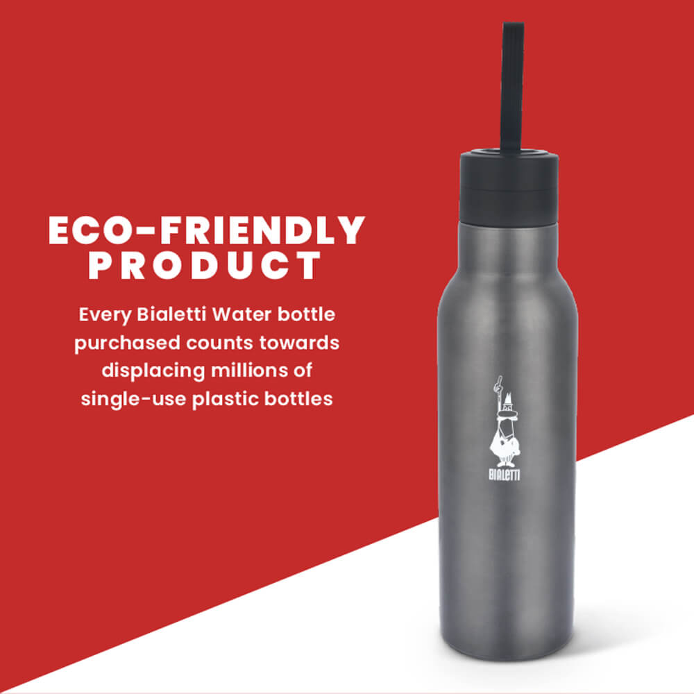 Bialetti thermal water bottle is environmentally friendly and made from sustainable materials