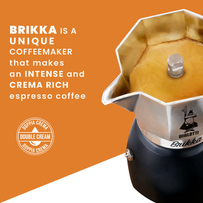Bialetti Brikka coffee maker, Italian design Stock Photo - Alamy