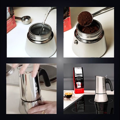 how to make coffee with Bialetti venus induction stovetop coffee maker