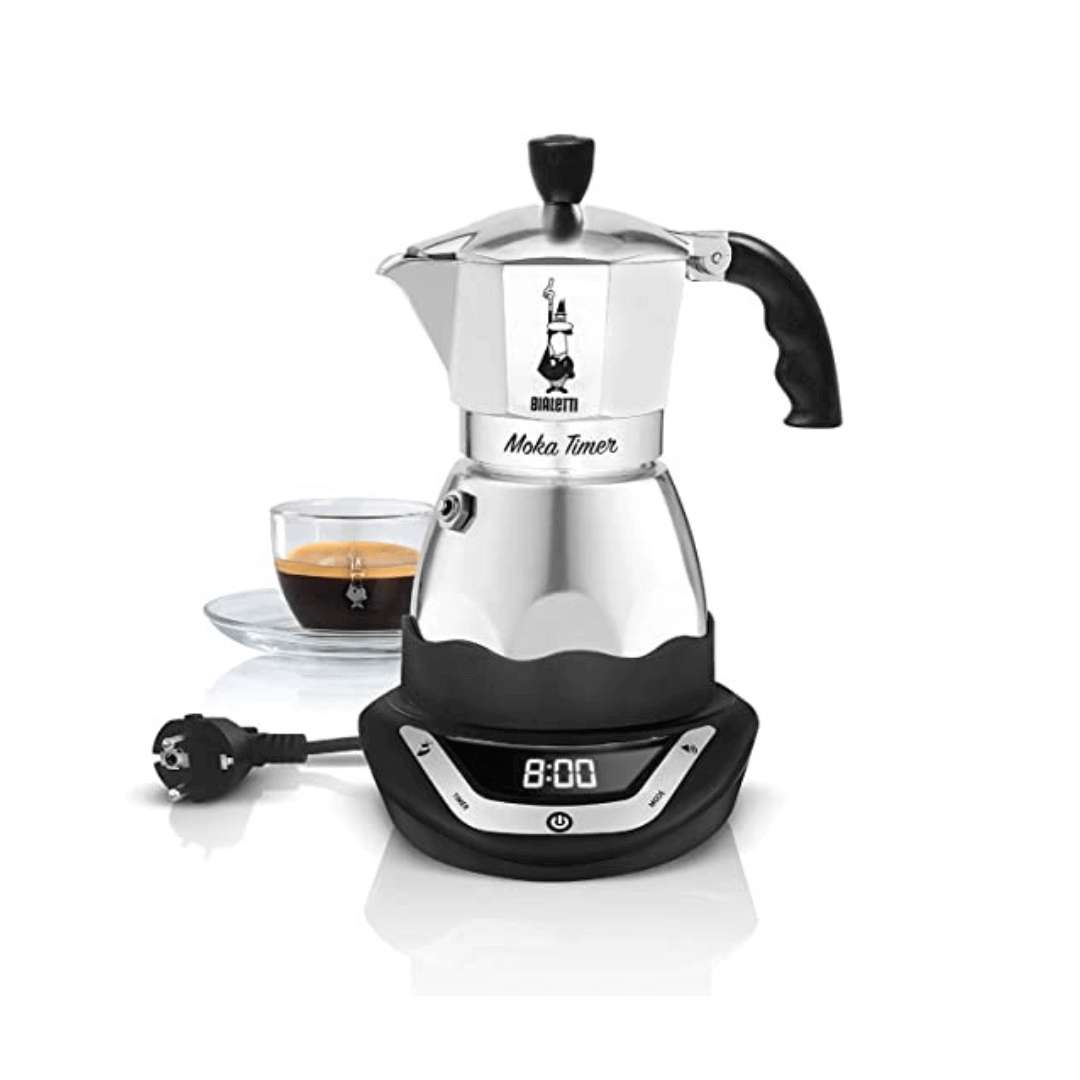 Bialetti Moka Timer Electric Coffee Maker (UK Adapter)