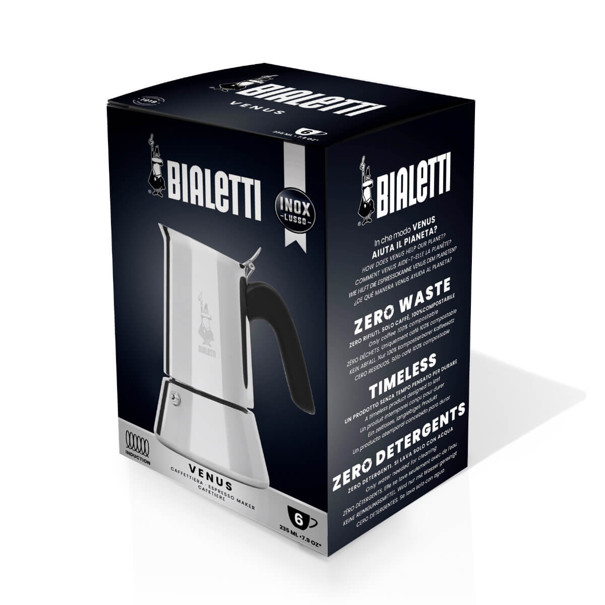 Bialetti Venus Induction Stove-top Coffee Maker - Interismo Online